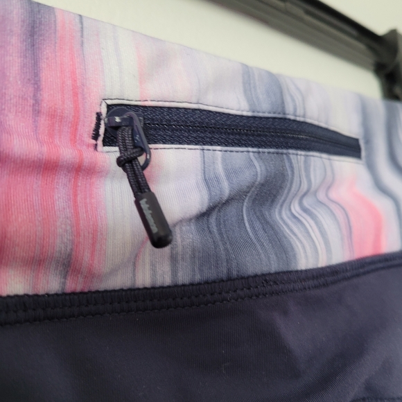 Lululemon Run Fast and Free Crop Capri Leggings Deep Indigo Size 6 Mirage - Picture 5 of 13